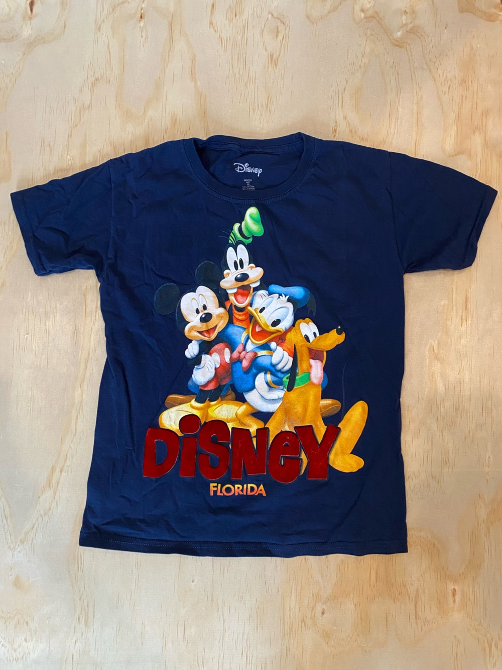 Kids Disney Mickey Mouse navy blue short sleeve shirt - 100% cotton